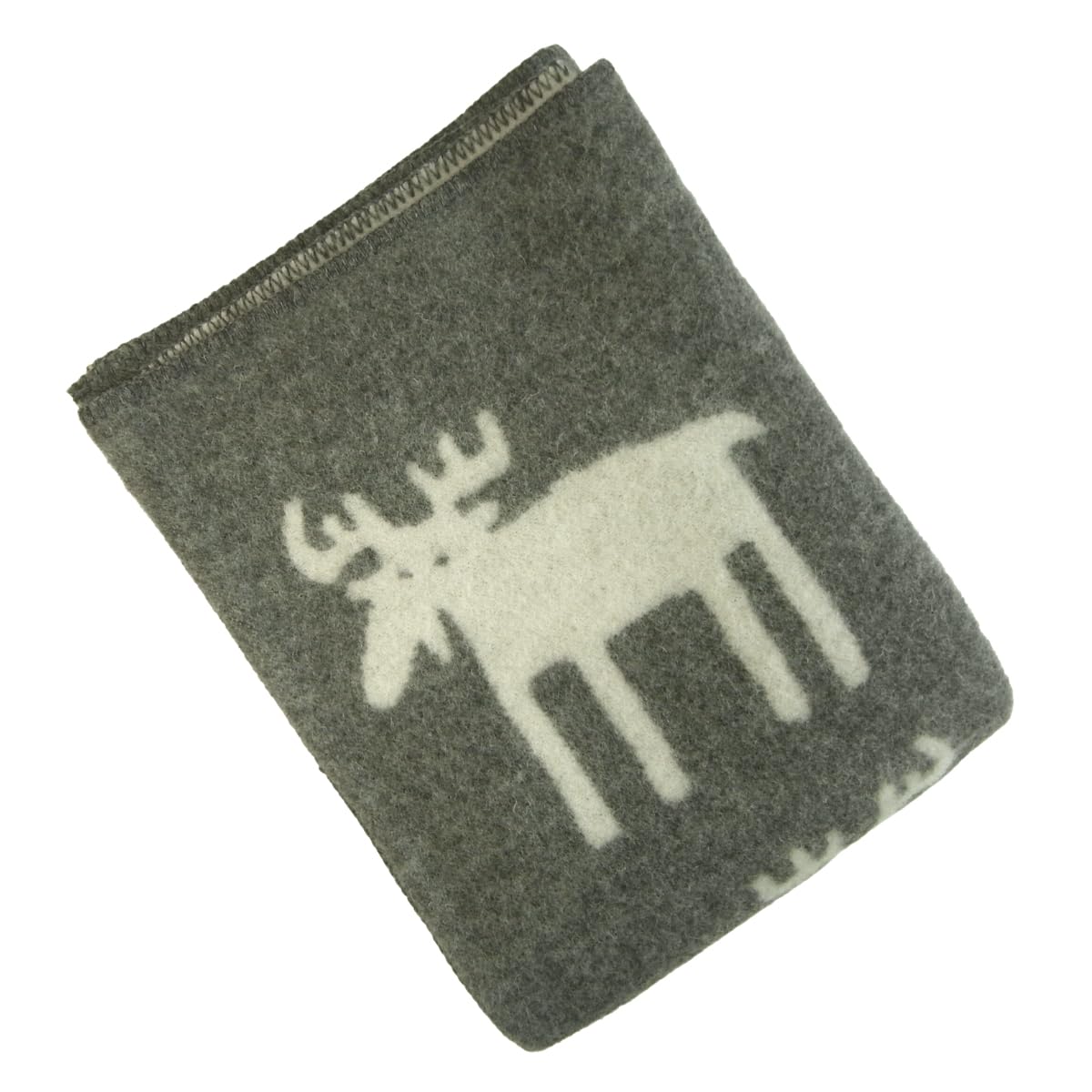 Amazon｜クリッパン ウールブランケット 130×180 ムース【グレー220608